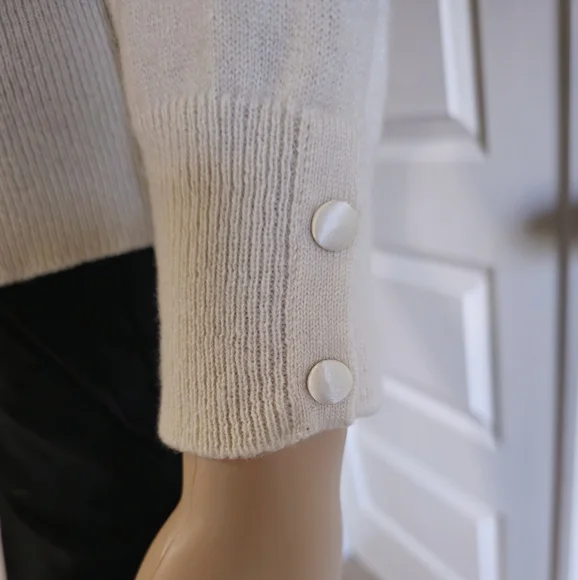 Margaret O'Leary 100% Cashmere Cardigan Size M - Picture 5 of 8